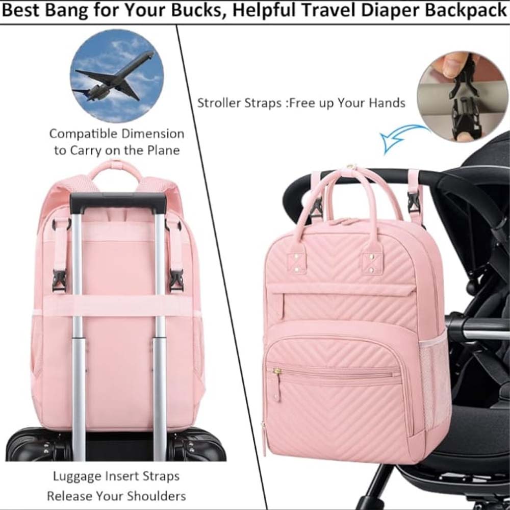 Blush Classic Diaper backpack - HandBag for Women/Girls