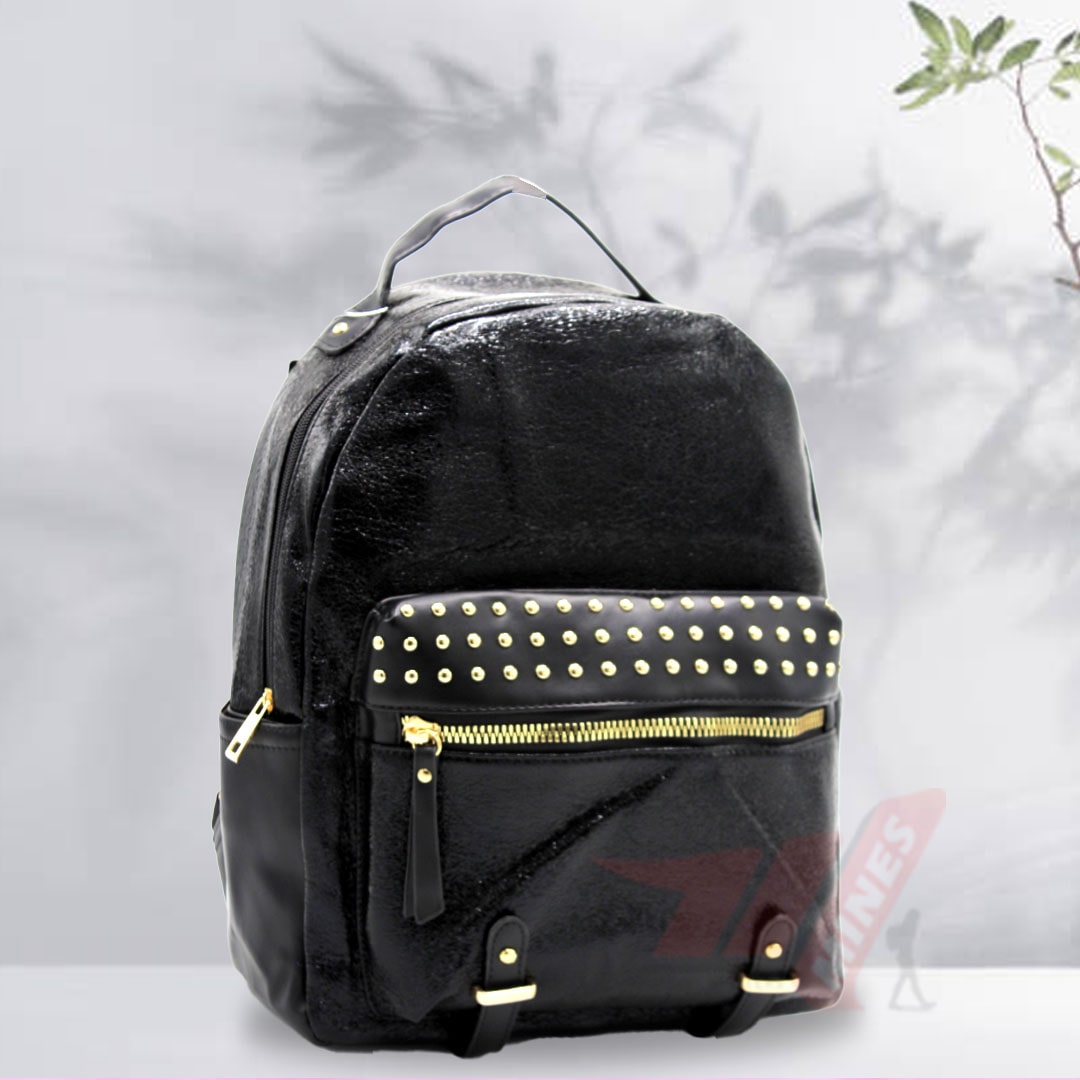 Studzy Leather Backpack for Girls/Women – MINES - Main Image