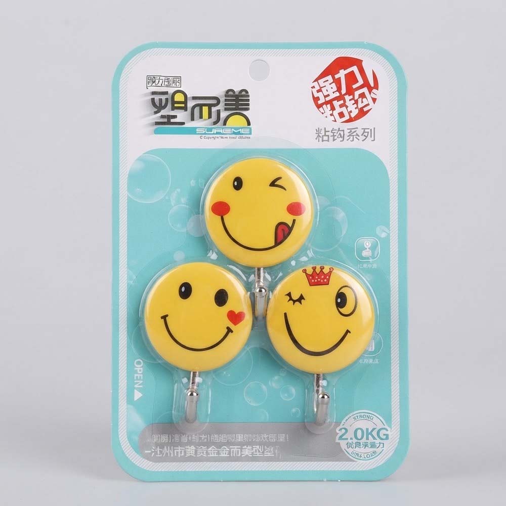 Smiley Sticky Hooks