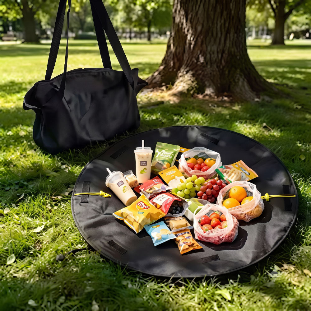 2in1 waterproof foldable picnic matt & Shopping bag