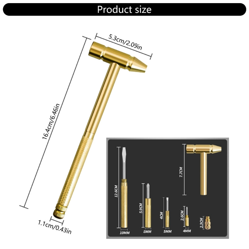 6 in 1 detachable mini Hammer Kit