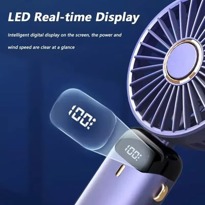Rotatable 5 speed Handfan