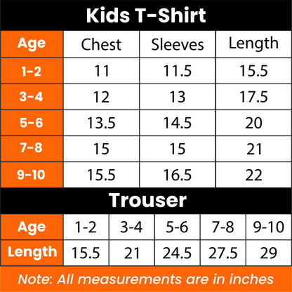 Aeroplane Kids Suit (Each)