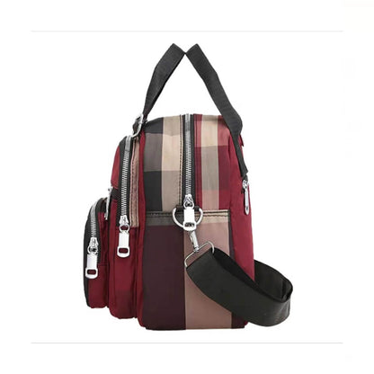 Checksy Bold Handbag + Backpack - BackPack for Women/Girls
