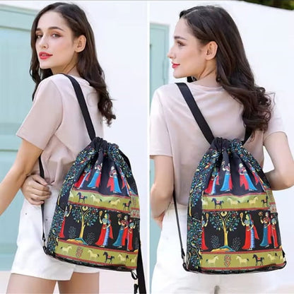 Foldable Drawstring Backpack