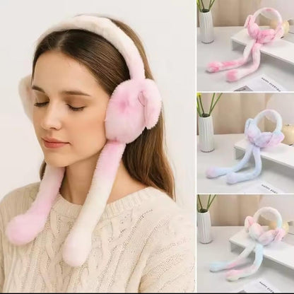 PLUSH Moving Bunny ear Muffs
