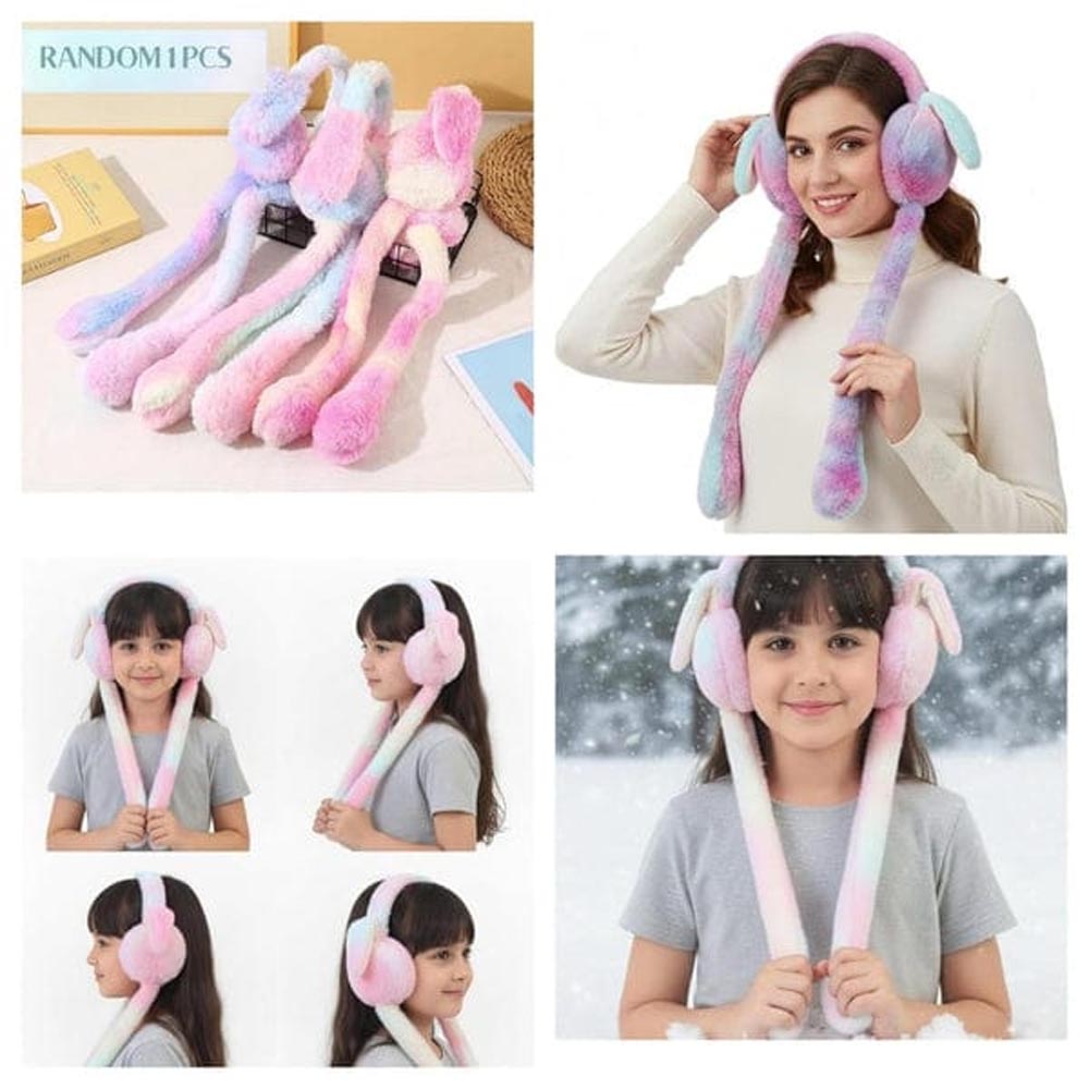 PLUSH Moving Bunny ear Muffs