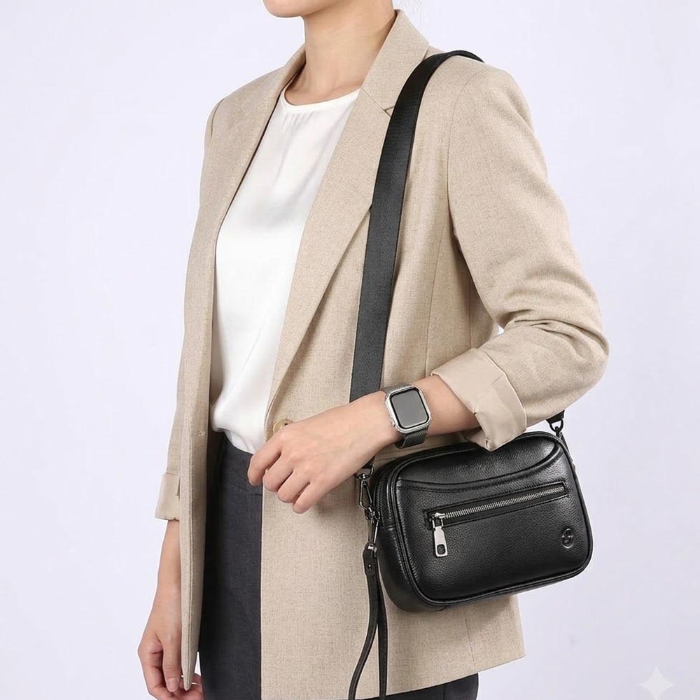 Executive Edge Trio Carry Leather Bag