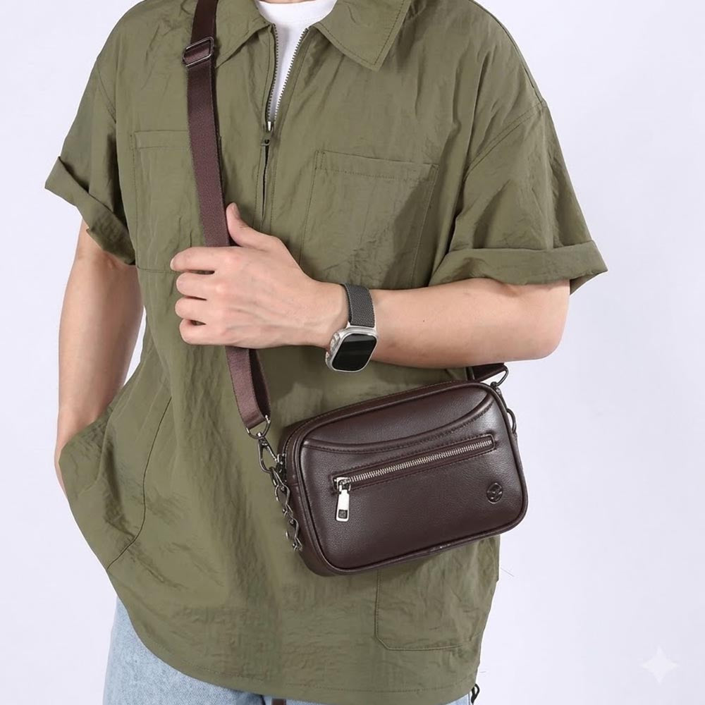 Executive Edge Trio Carry Leather Bag