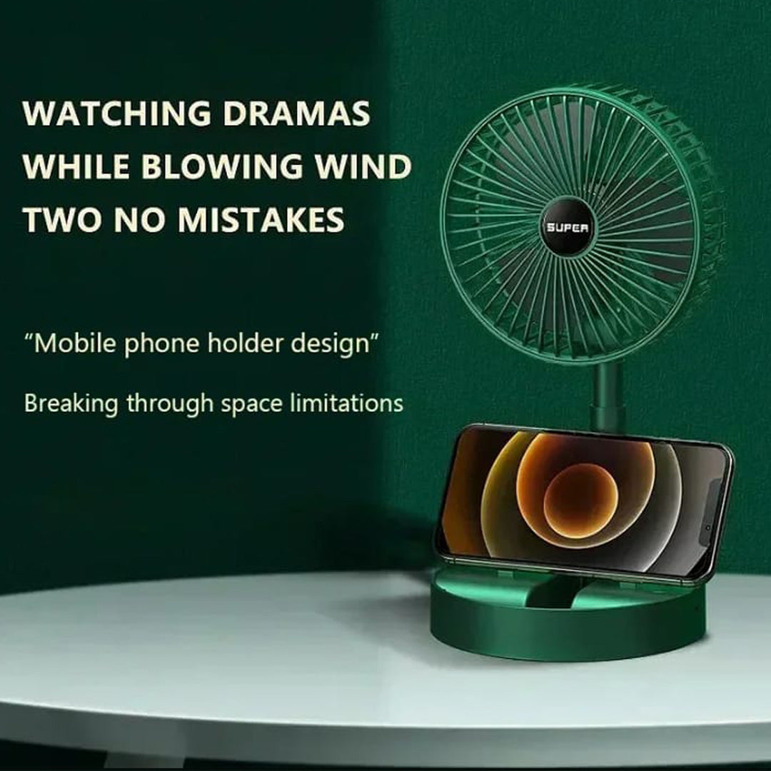 Foldable Mini Rechargeable Fan – Accessories for Travel