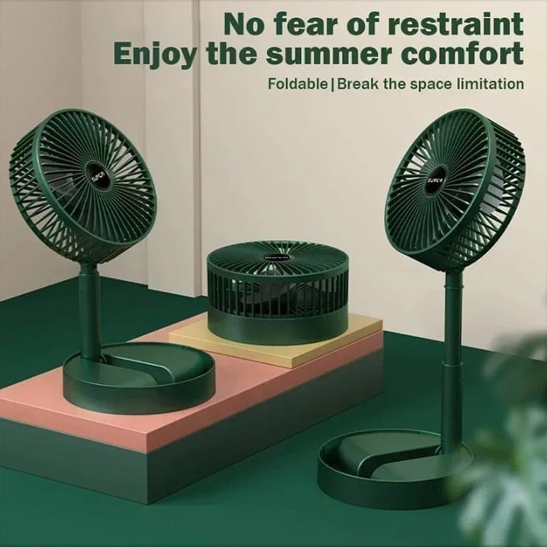 Foldable Mini Rechargeable Fan – Accessories for Travel