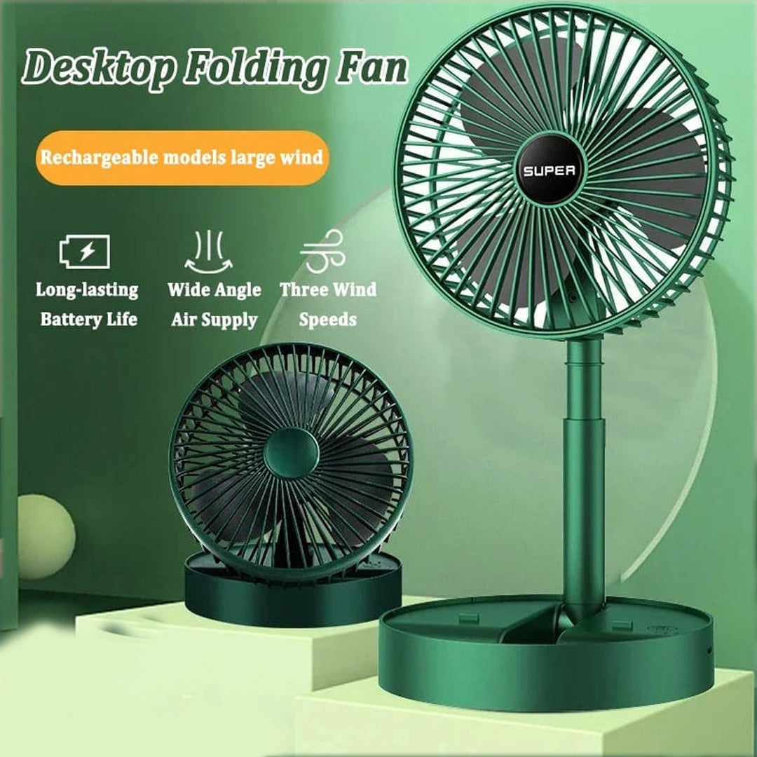 Foldable Mini Rechargeable Fan – Accessories for Travel