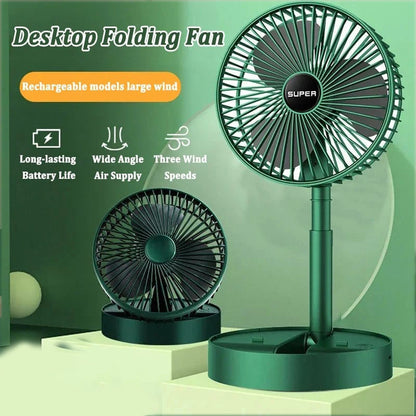 Foldable Mini Rechargeable Fan – Accessories for Travel