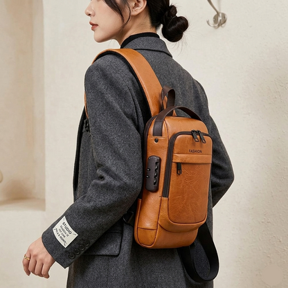 Volter Leather Crossbody Bag - CrossBody for Girls/Boys