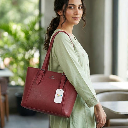 Kangarior Signature Textured Tote – Trendy Bag for Women