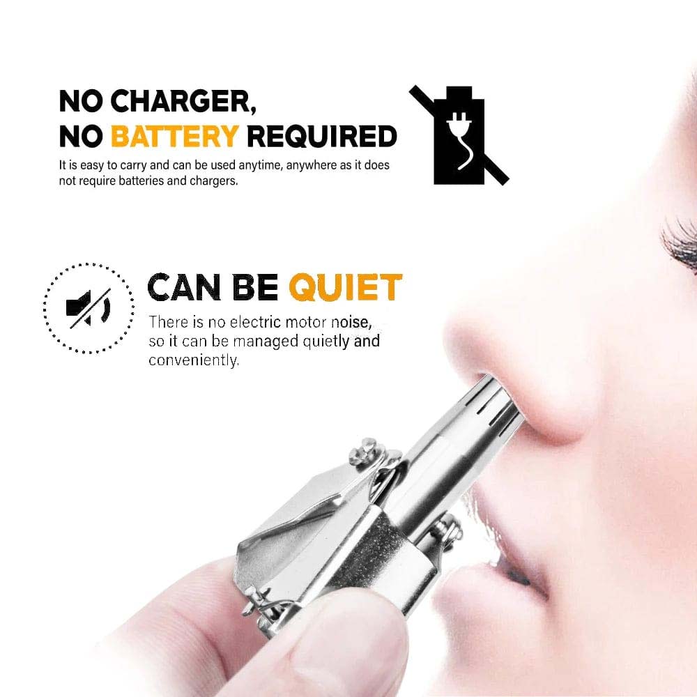 Manual Steel Nose Hair Trimmer
