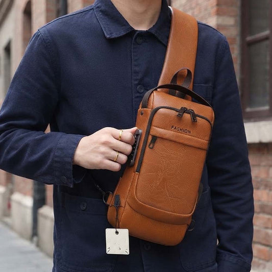 Volter Leather Crossbody Bag - CrossBody for Girls/Boys