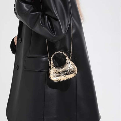 Moon Cross metallic mini handbag