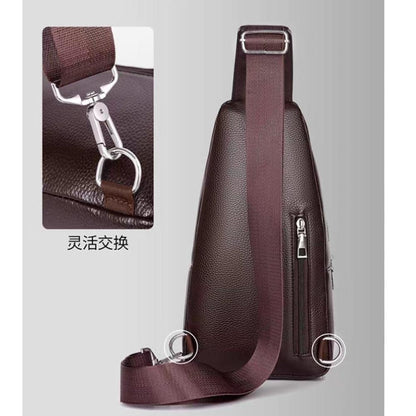 Noir Sling leather Crossbody Bag