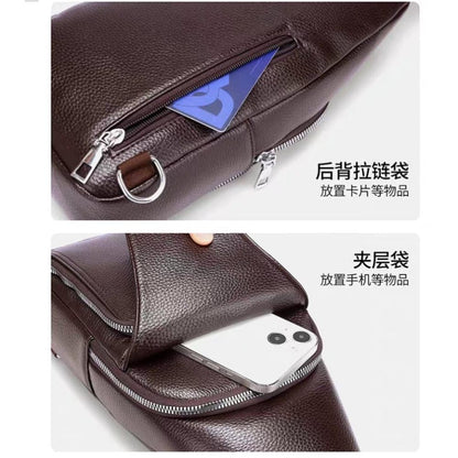Noir Sling leather Crossbody Bag