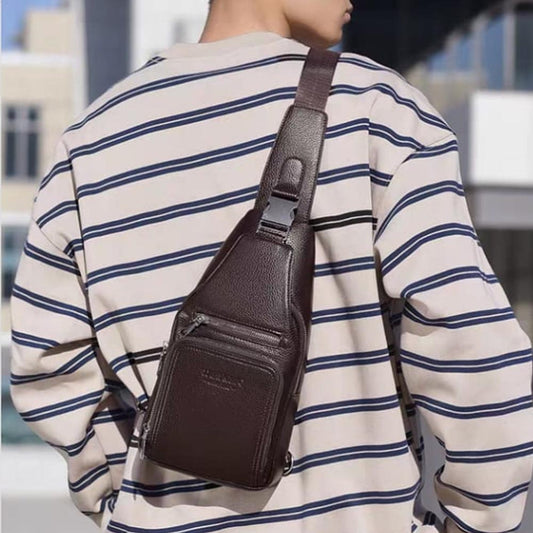 Noir Sling leather Crossbody Bag