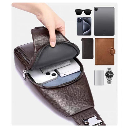 Noir Sling leather Crossbody Bag