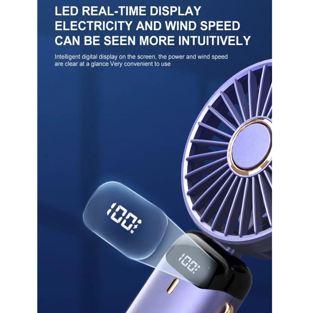 Portable Rotatable Handfan with display