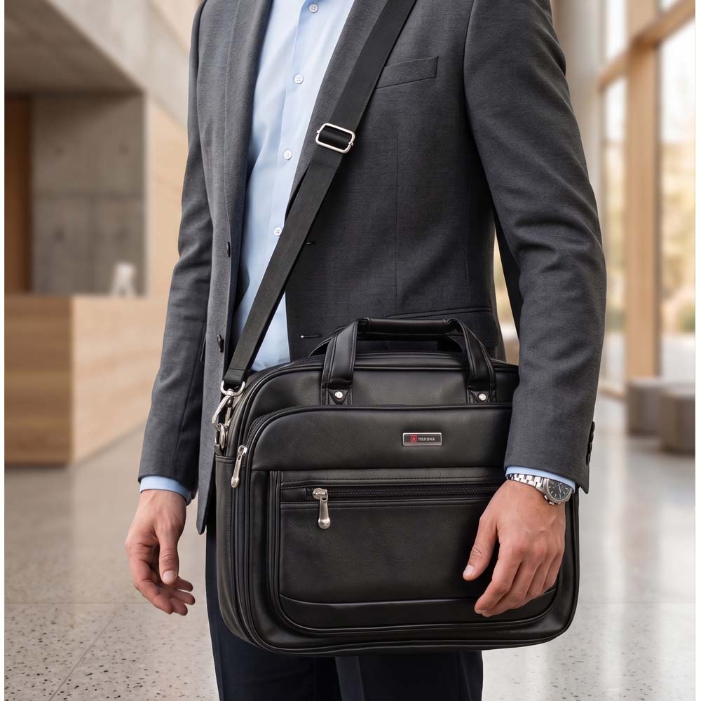 Prestige Elite Leather Laptop Bag