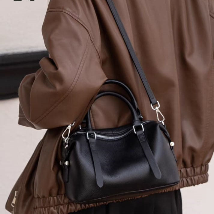 Retro Glaze Leather Handbag –  Bag for Women