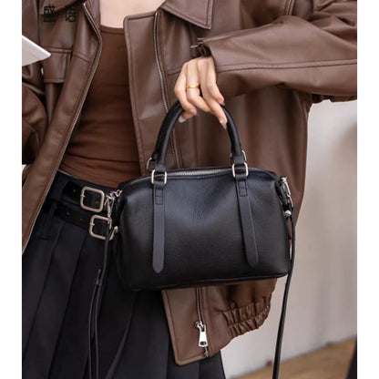 Retro Glaze Leather Handbag –  Bag for Women