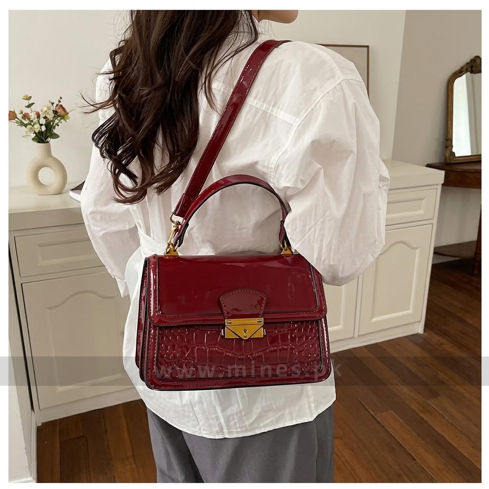 Scarlet crown handbag