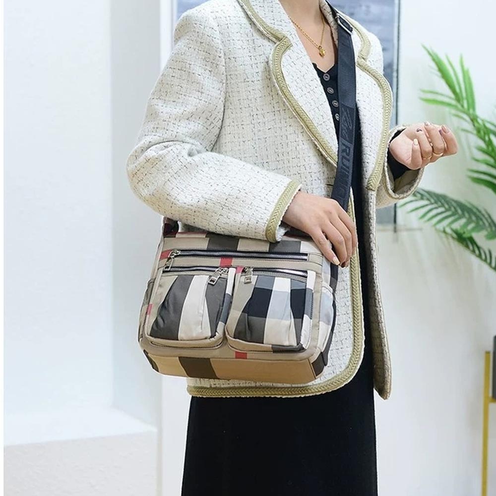 Snapper Checker Handbag