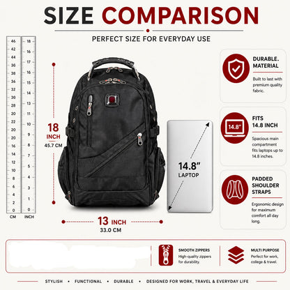 Swiss Star Backpack - Laptop BackPack for Girls/Boys
