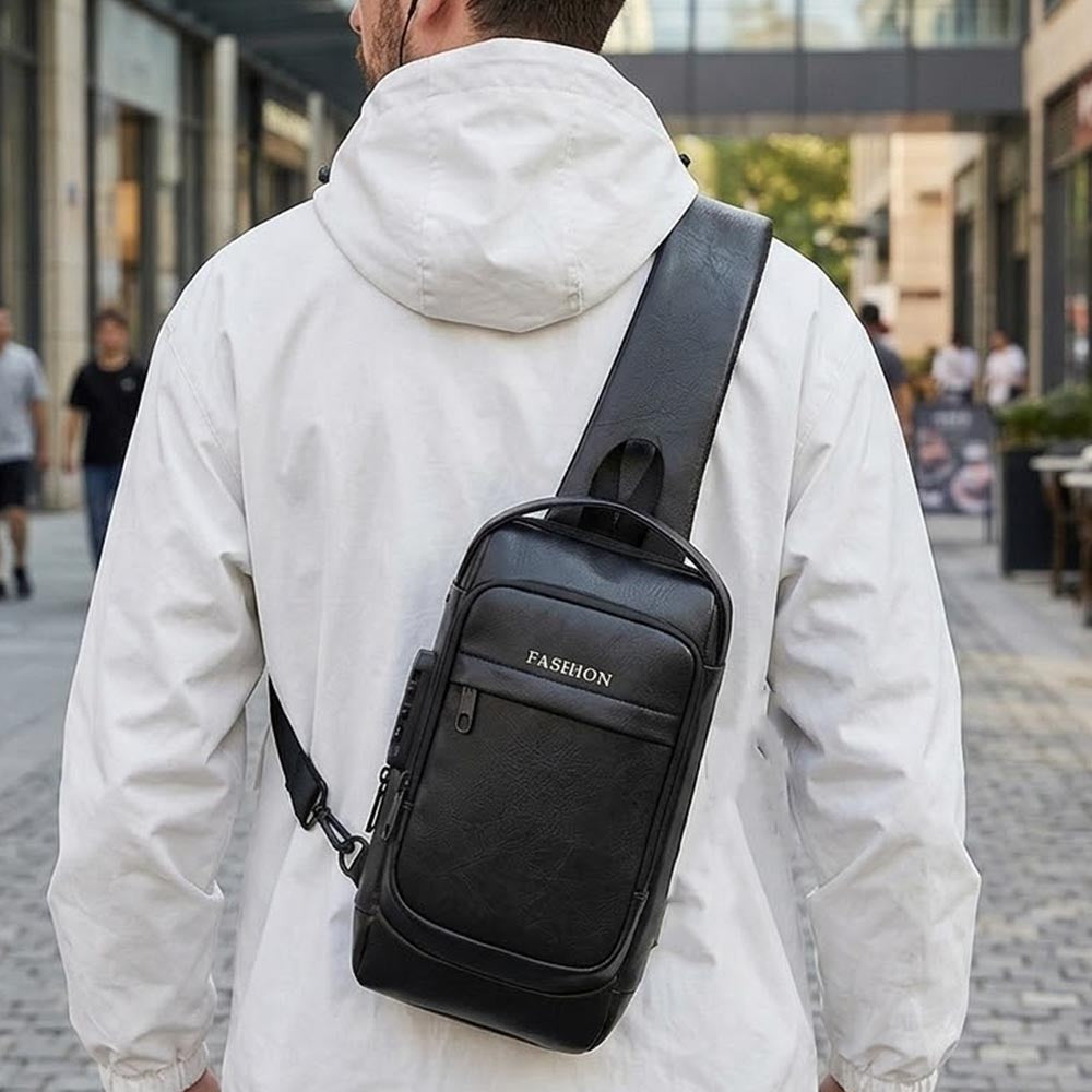 Volter Leather Crossbody Bag - CrossBody for Girls/Boys