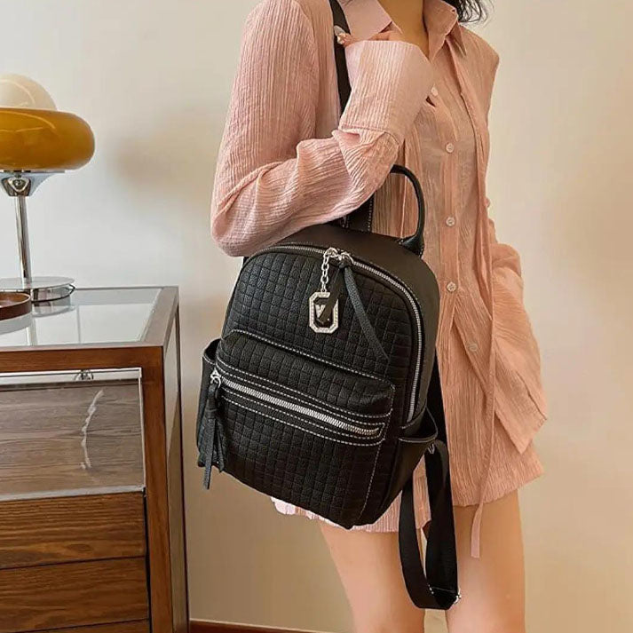 Wallace Classic Leather Backpack - BackPack for Women/Girls