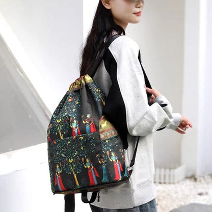 Foldable Drawstring Backpack