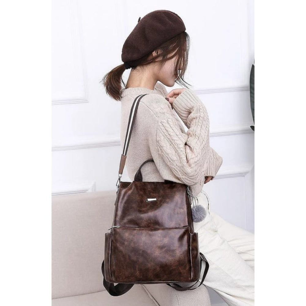 Maverick Classic Leather Backpack + Handbag