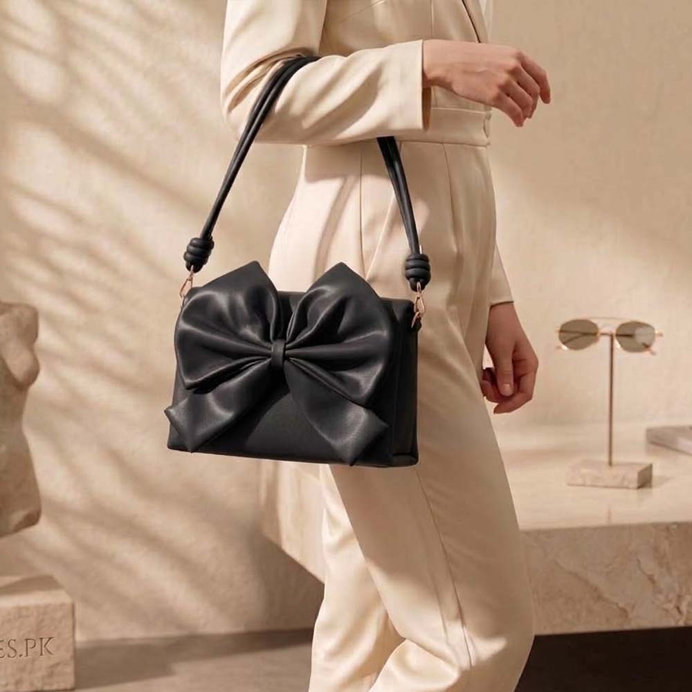 Midnight Bow Handbag