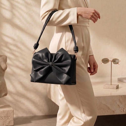 Midnight Bow Handbag