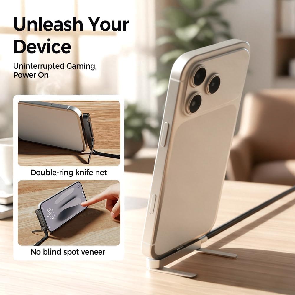 2in1 foldable Stand 1.5M charging data cable