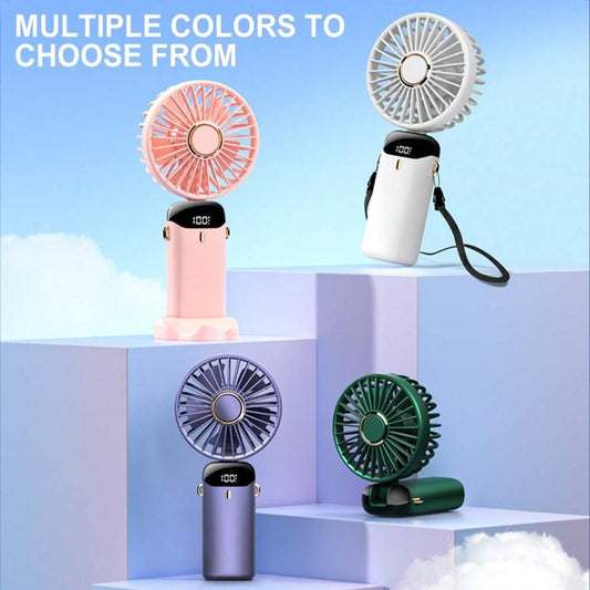 Rotatable 5 speed Handfan