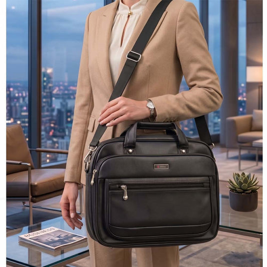 Prestige Elite Leather Laptop Bag