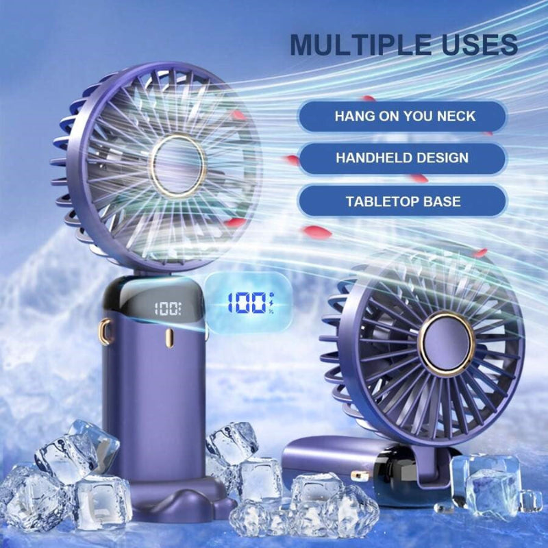 Rotatable 5 speed Handfan