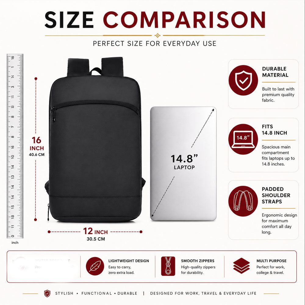 M9 Sleeker Extendable  Backpack – Unisex Backpack for Girls/Boys in Pakistan