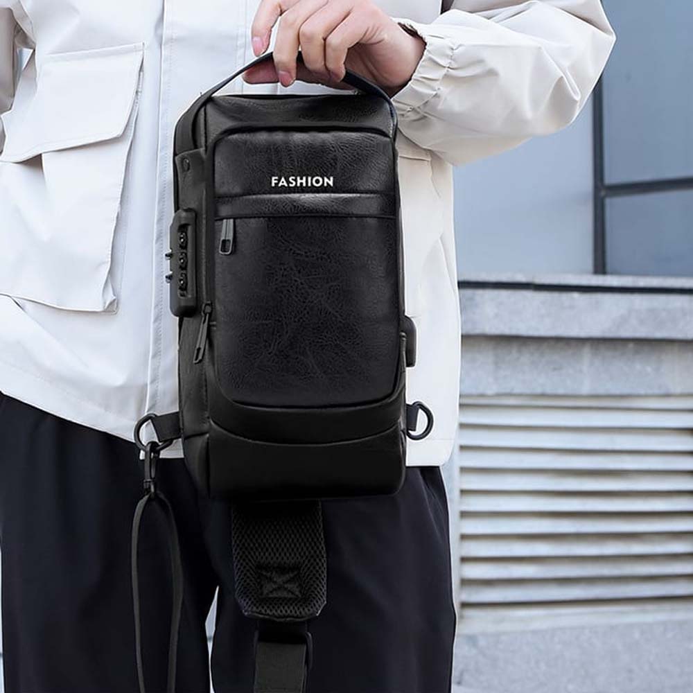 Volter Leather Crossbody Bag