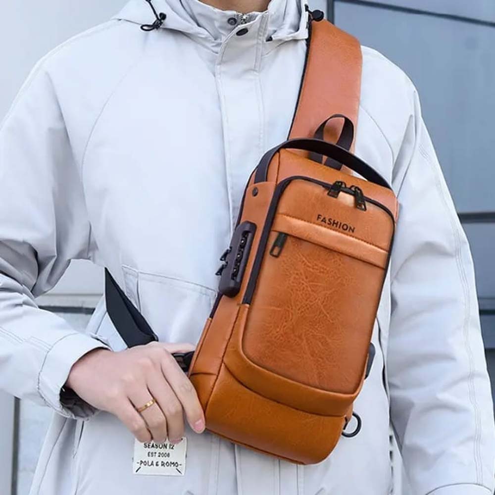 Volter Leather Crossbody Bag