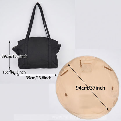 2in1 waterproof foldable picnic matt & Shopping bag
